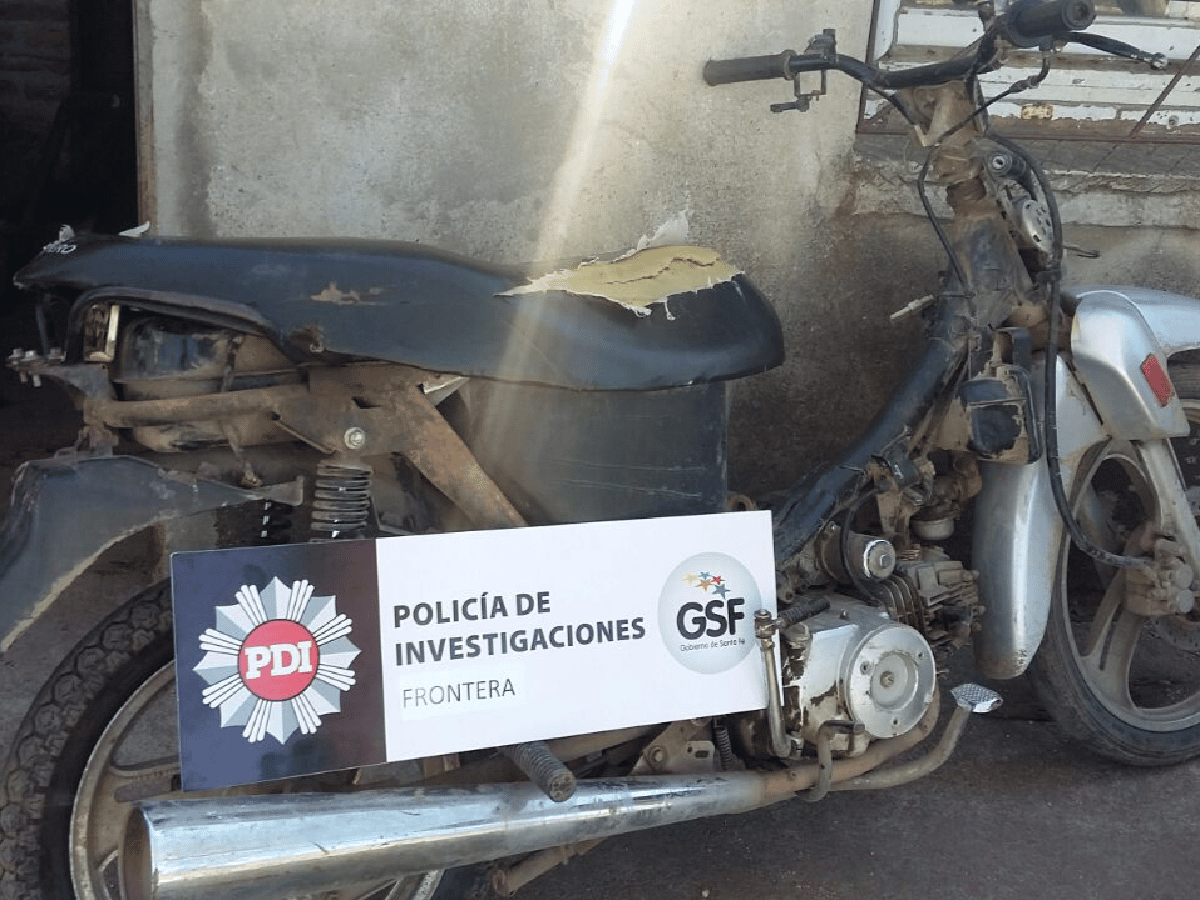 Frontera: recuperan moto robada días atrás 