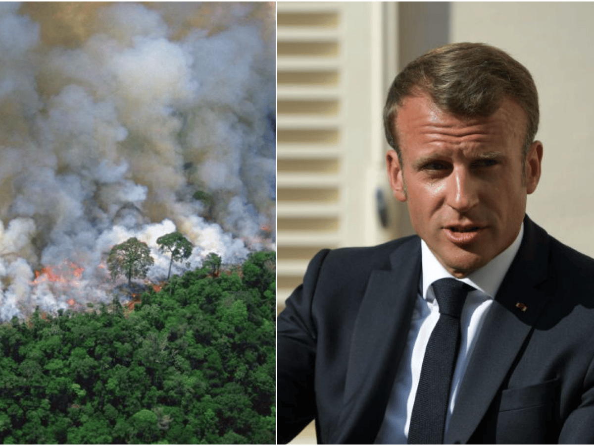 Macron dice que los incendios en Amazonía son "una crisis internacional" 