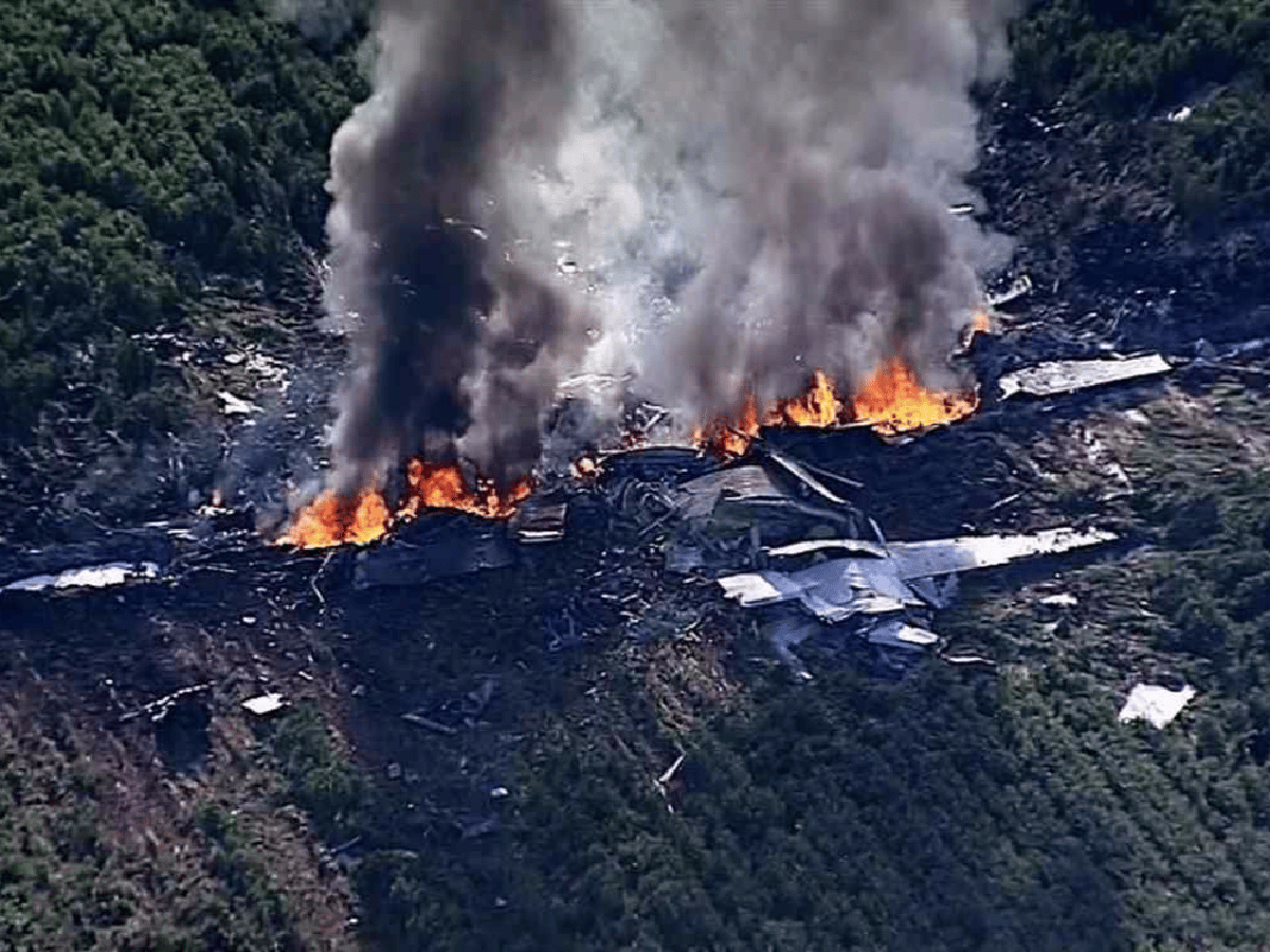 Se estrelló un avión militar en Mississippi: hay 16 muertos 