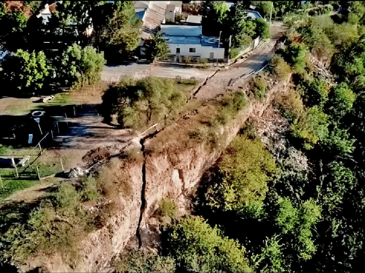 [Video] En Entre Ríos, un pueblo peligra por una falla geológica