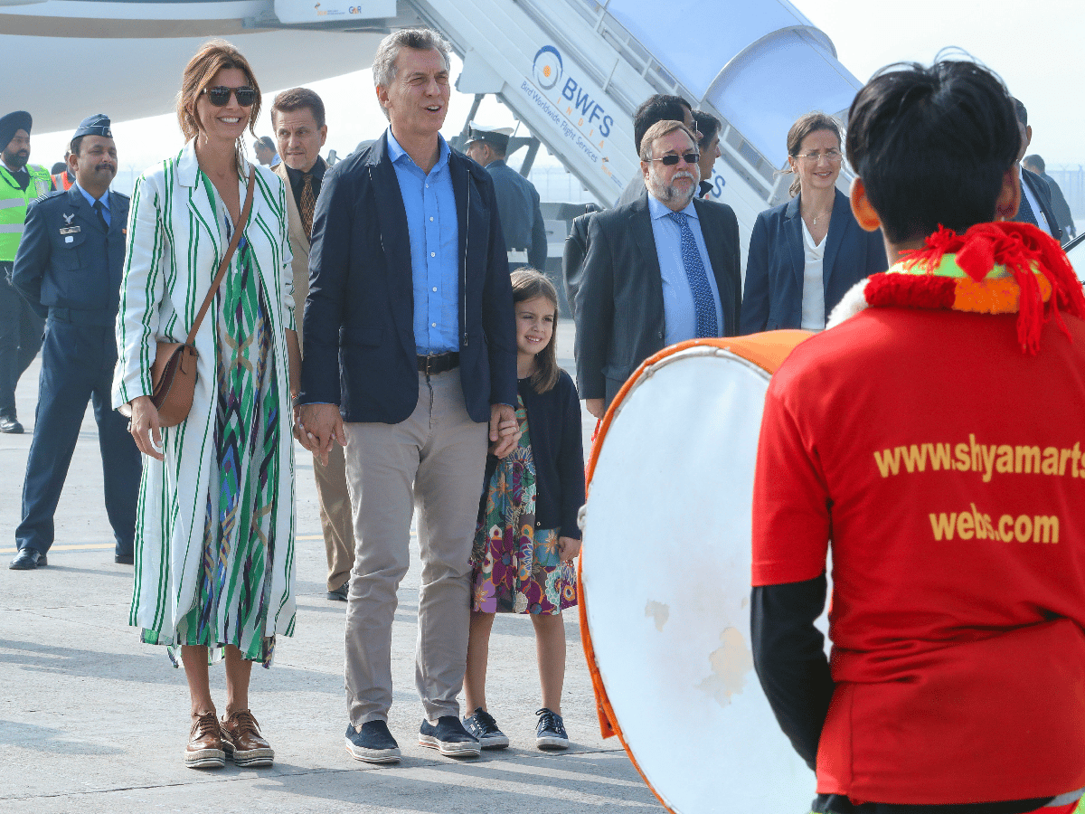 Macri llegó a Nueva Dehli para comenzar con su visita de Estado a la India
