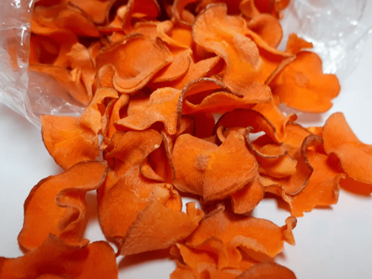 El descarte productivo de zanahoria se convierte en snacks saludables