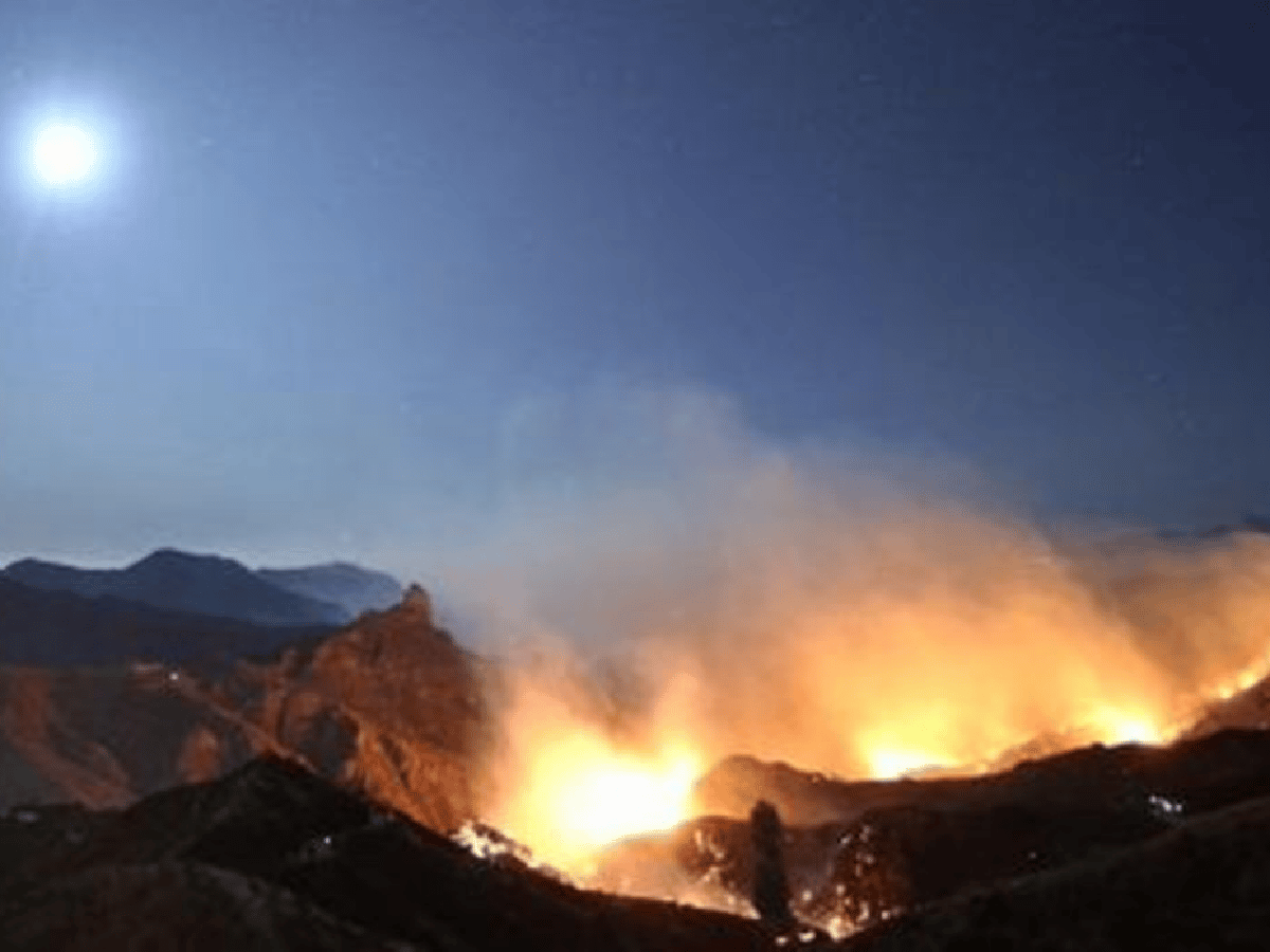 Incendio forestal afecta la Isla Gran Canaria