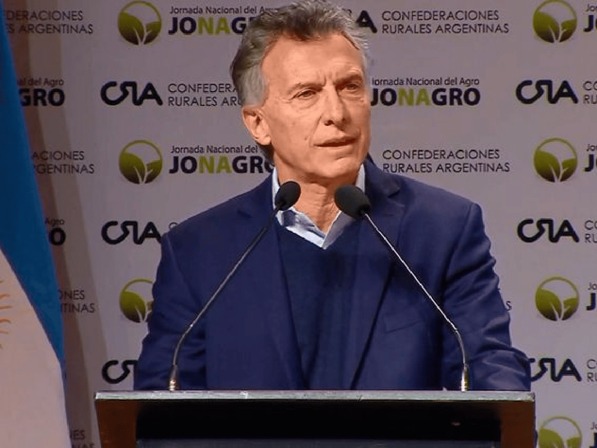 [Video] Macri llamó al campo a "dar pelea": "Necesitamos su empuje" 