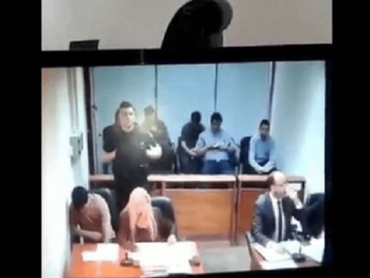 Rafaela: en plena audiencia, un preso le tiró un tacho de basura por la cabeza a un fiscal
