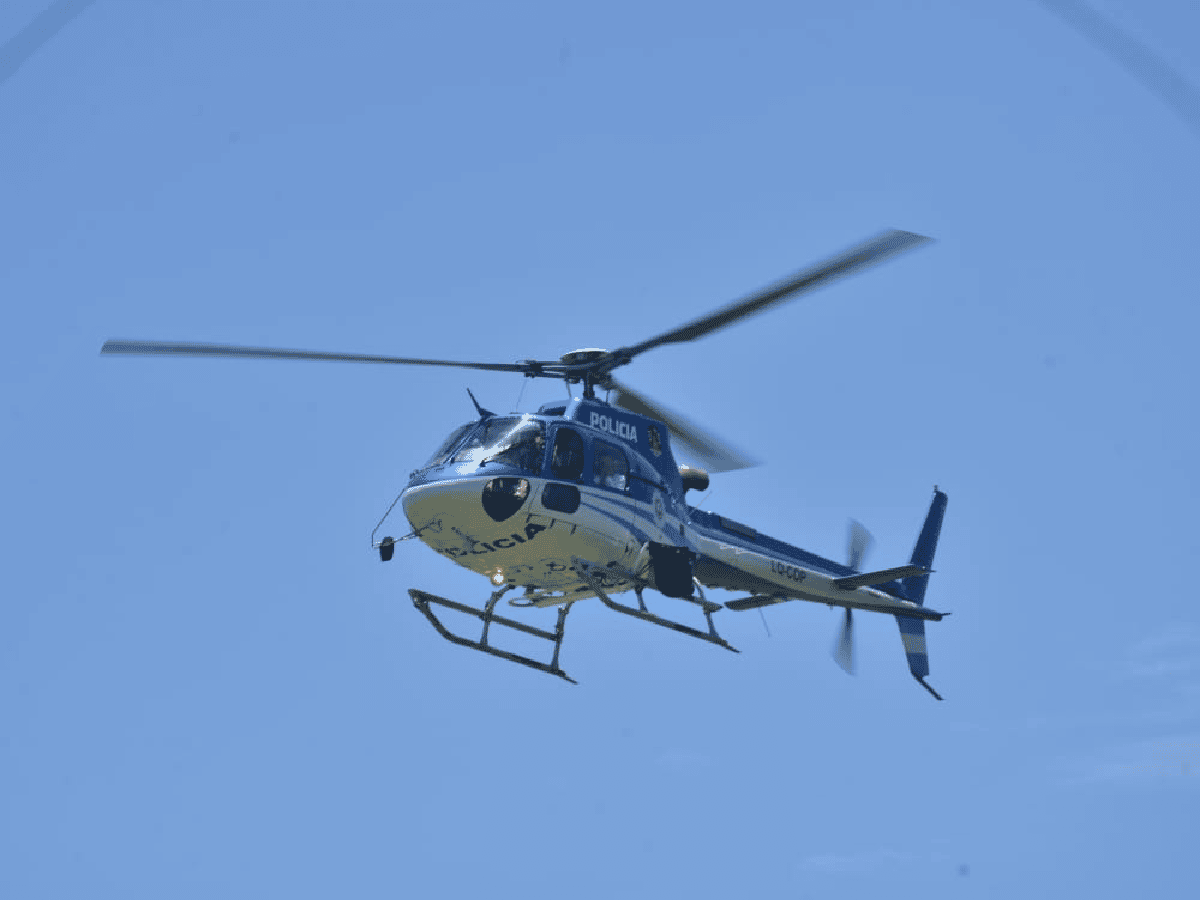 El helicóptero provincial se sumó a la búsqueda de Daniel Casermeiro 