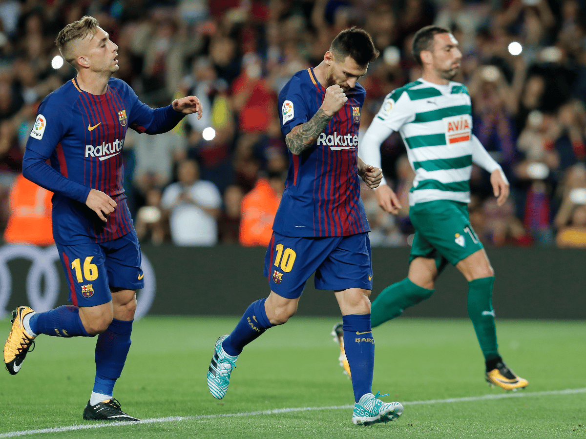 Póker de Messi ante Eibar