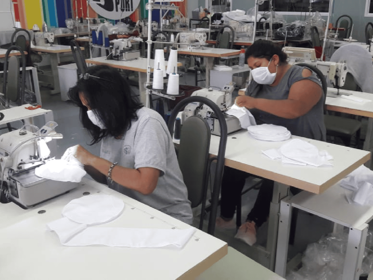 Cooperativa devotense fabricará 50.000 barbijos para Córdoba