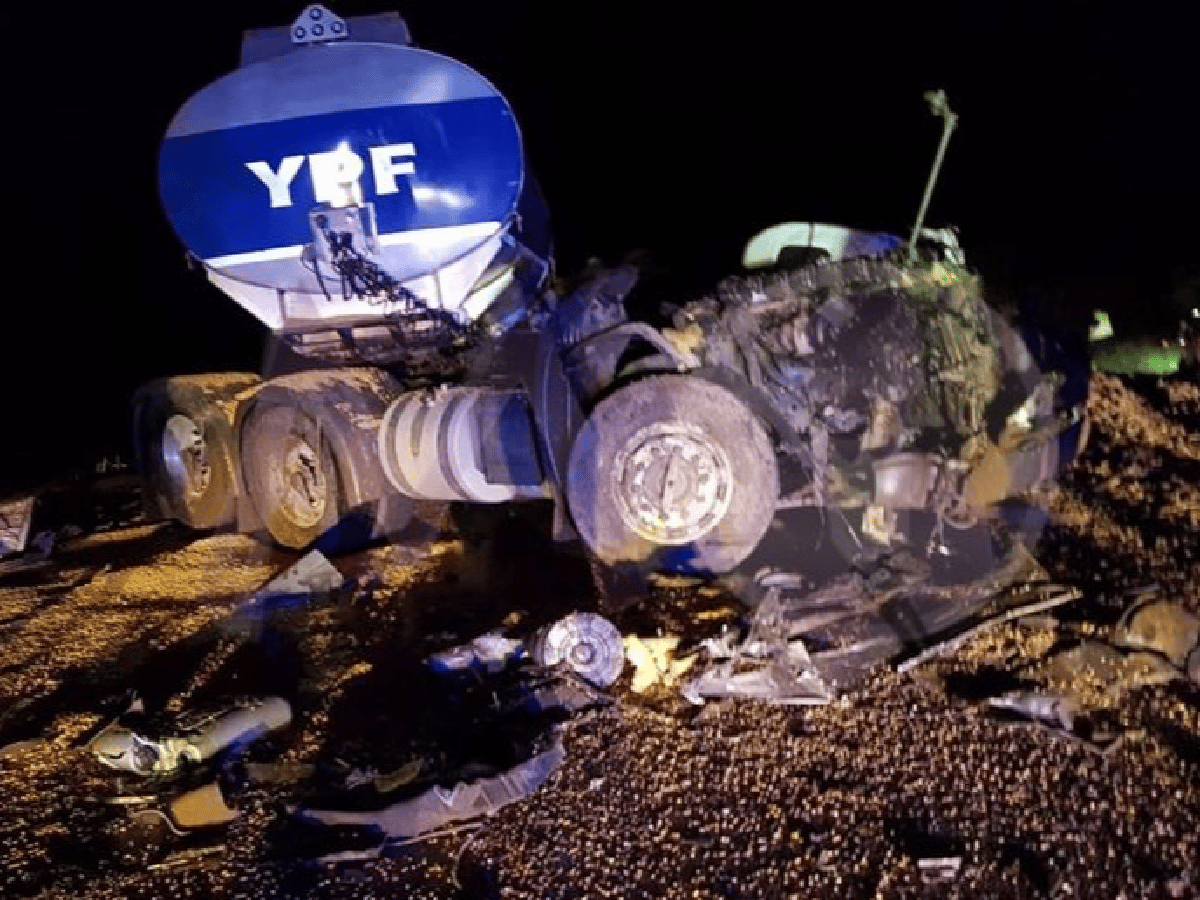 Camionero herido en un accidente múltiple en Arrufó 