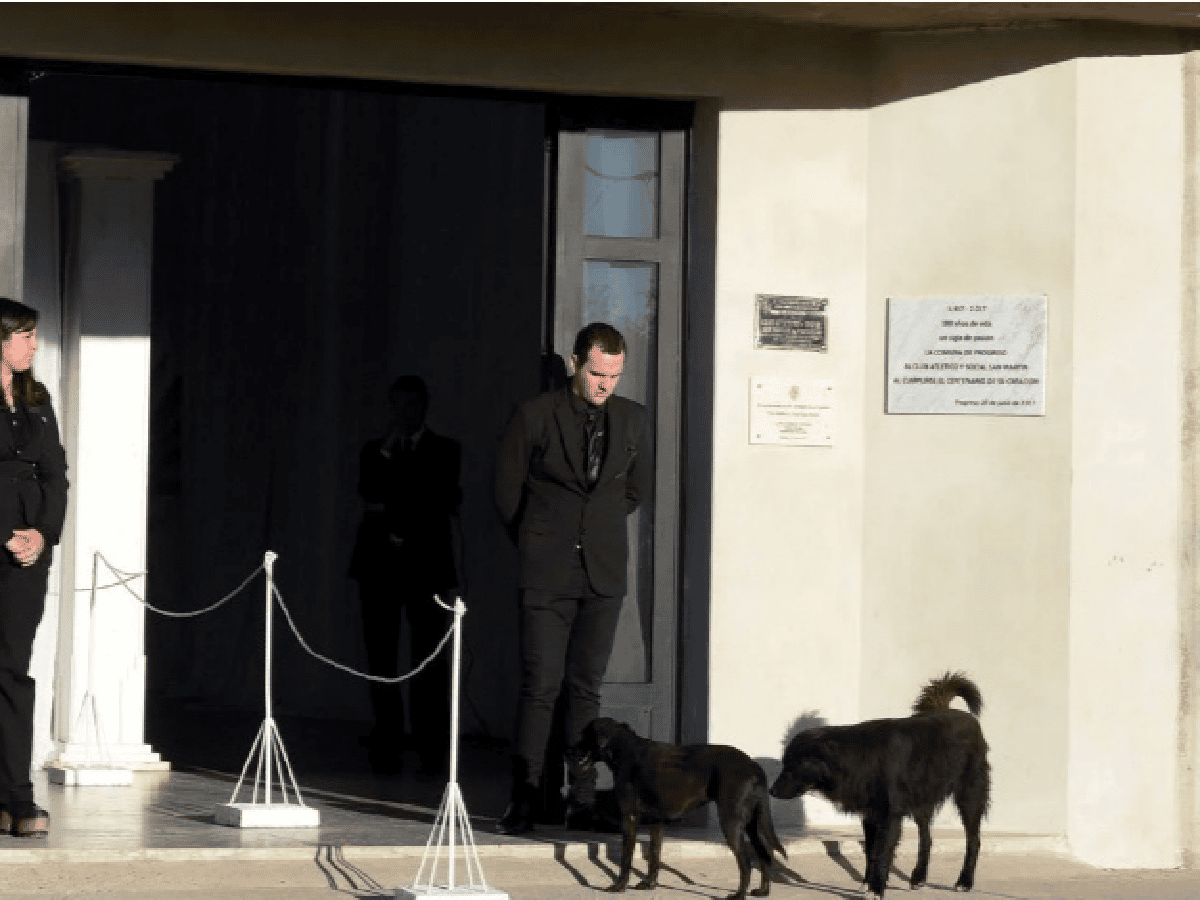 La conmovedora imagen de la perra de Emiliano Sala durante el velatorio del futbolista