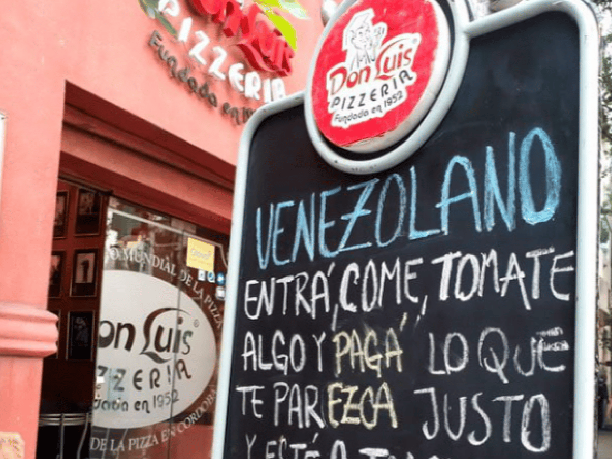 En Córdoba, una pizzería se solidariza con los inmigrantes venezolanos   