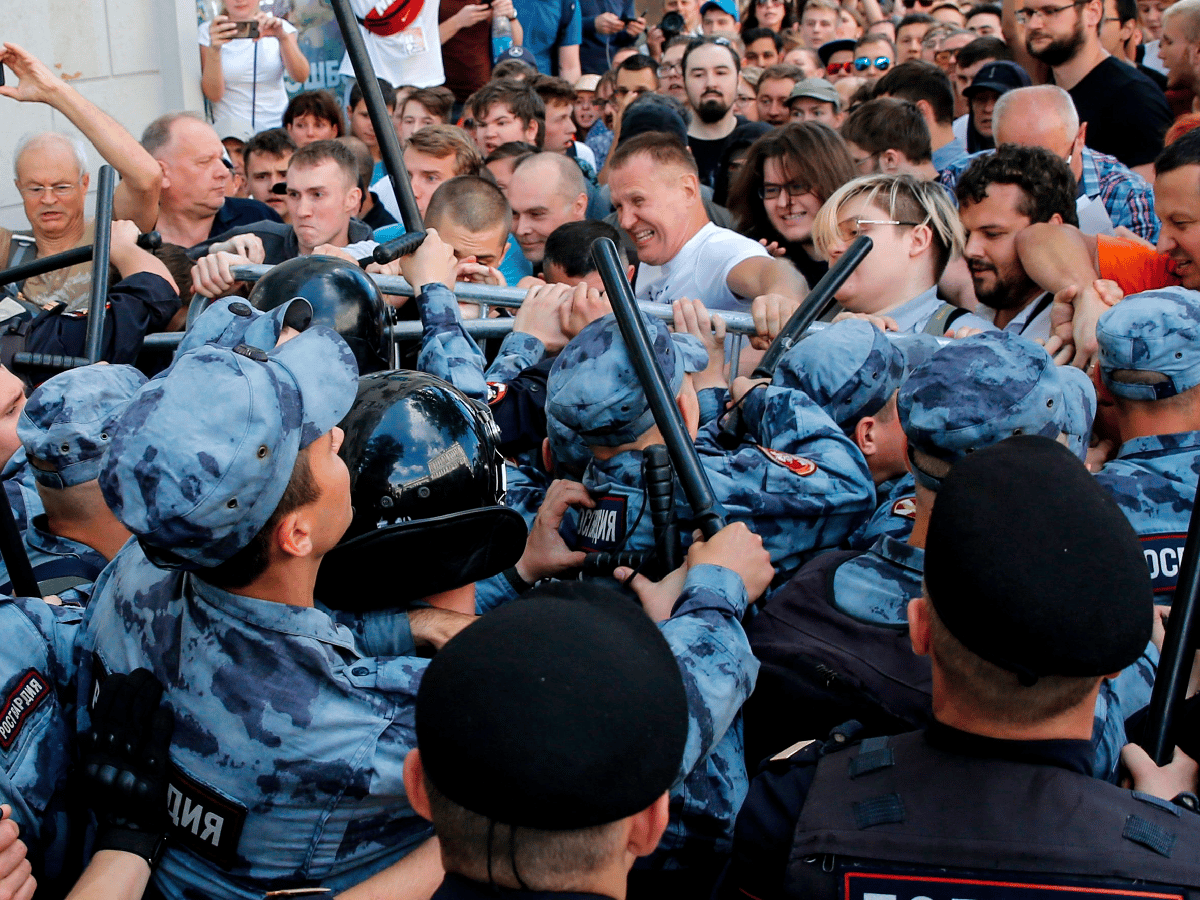 Más de 1.000 detenidos en una manifestación de la oposición en Moscú 