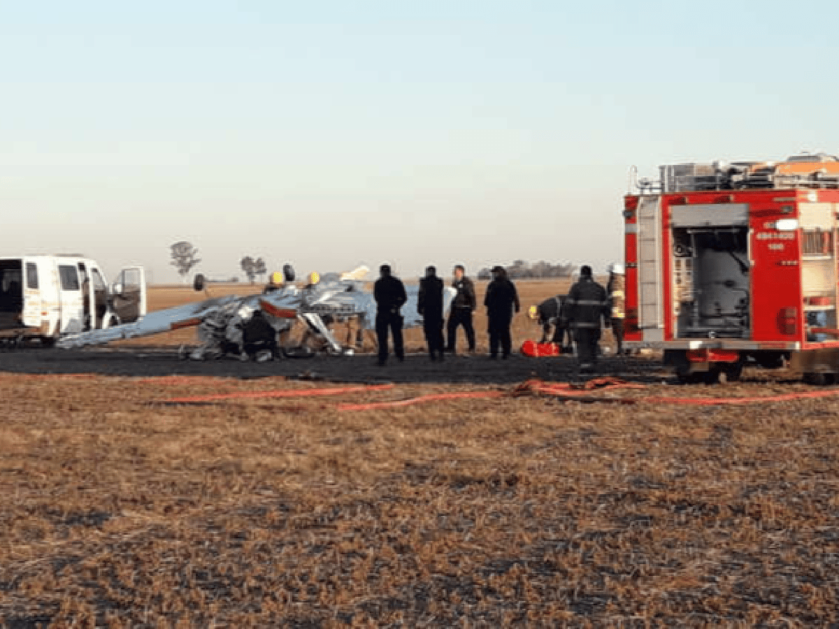 Cayó una avioneta cerca de Carcarañá: hay dos heridos graves