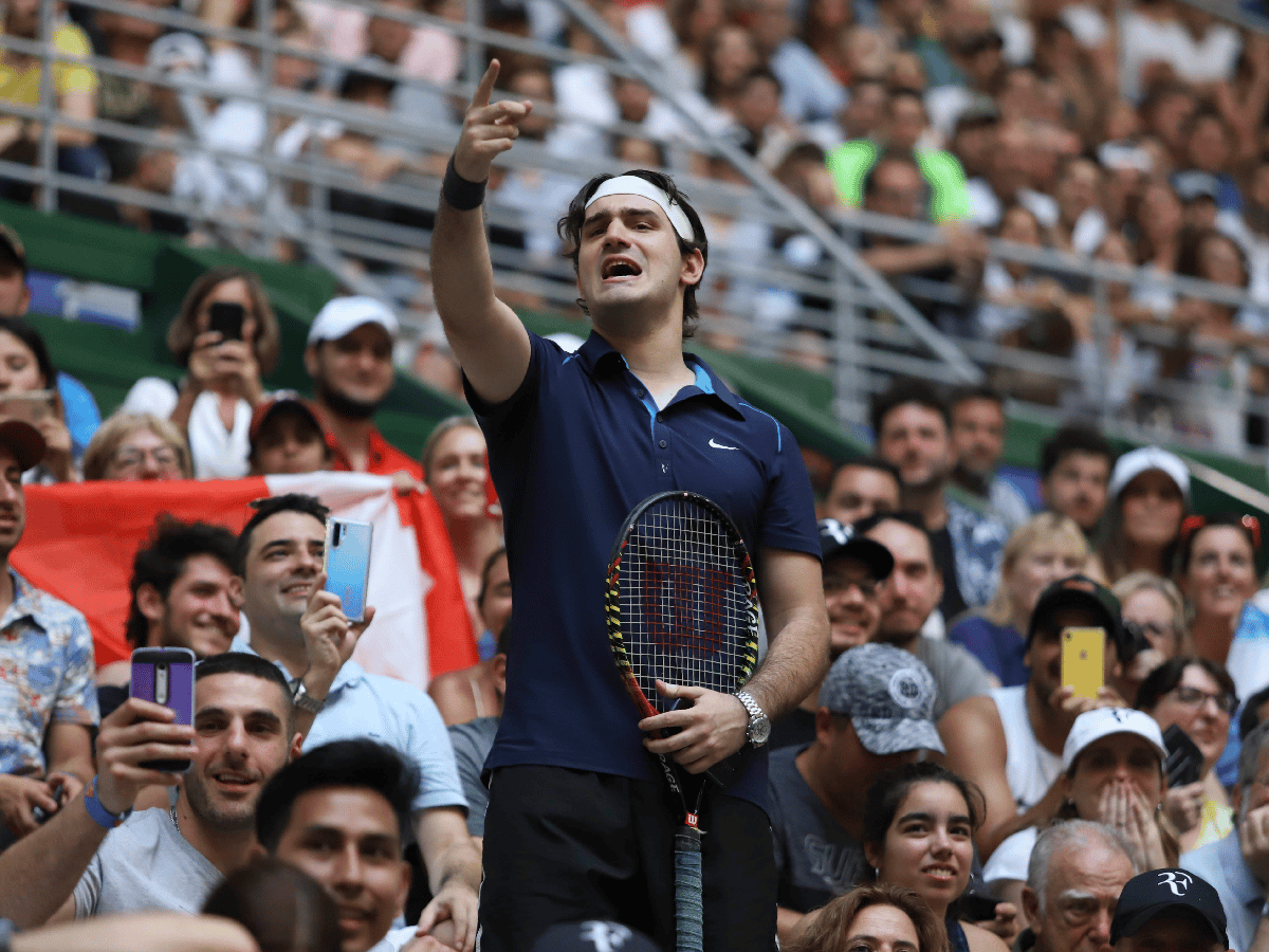 Federer hizo delirar el Parque Roca