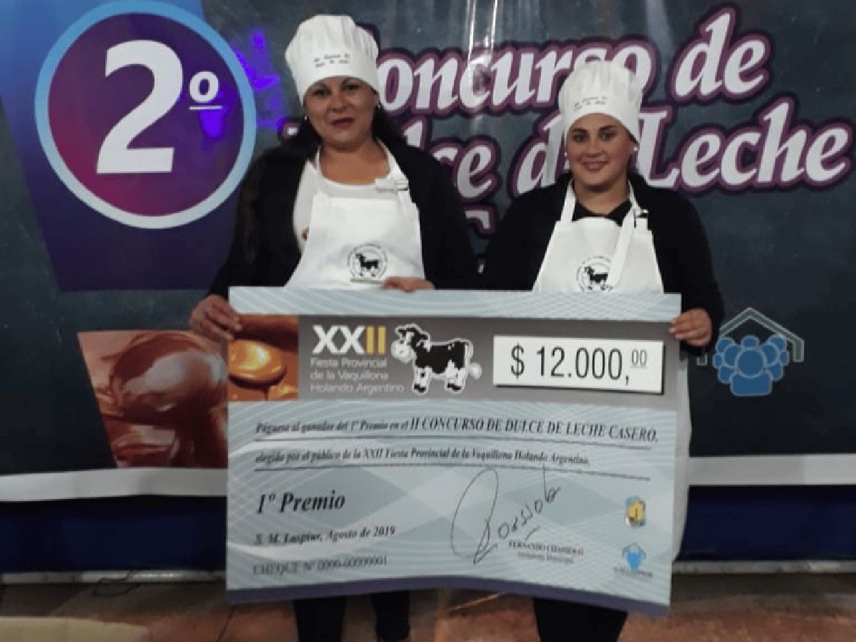Daiana Urquiza,  "dueña” de la mejor receta de  dulce de leche casero en Laspiur  