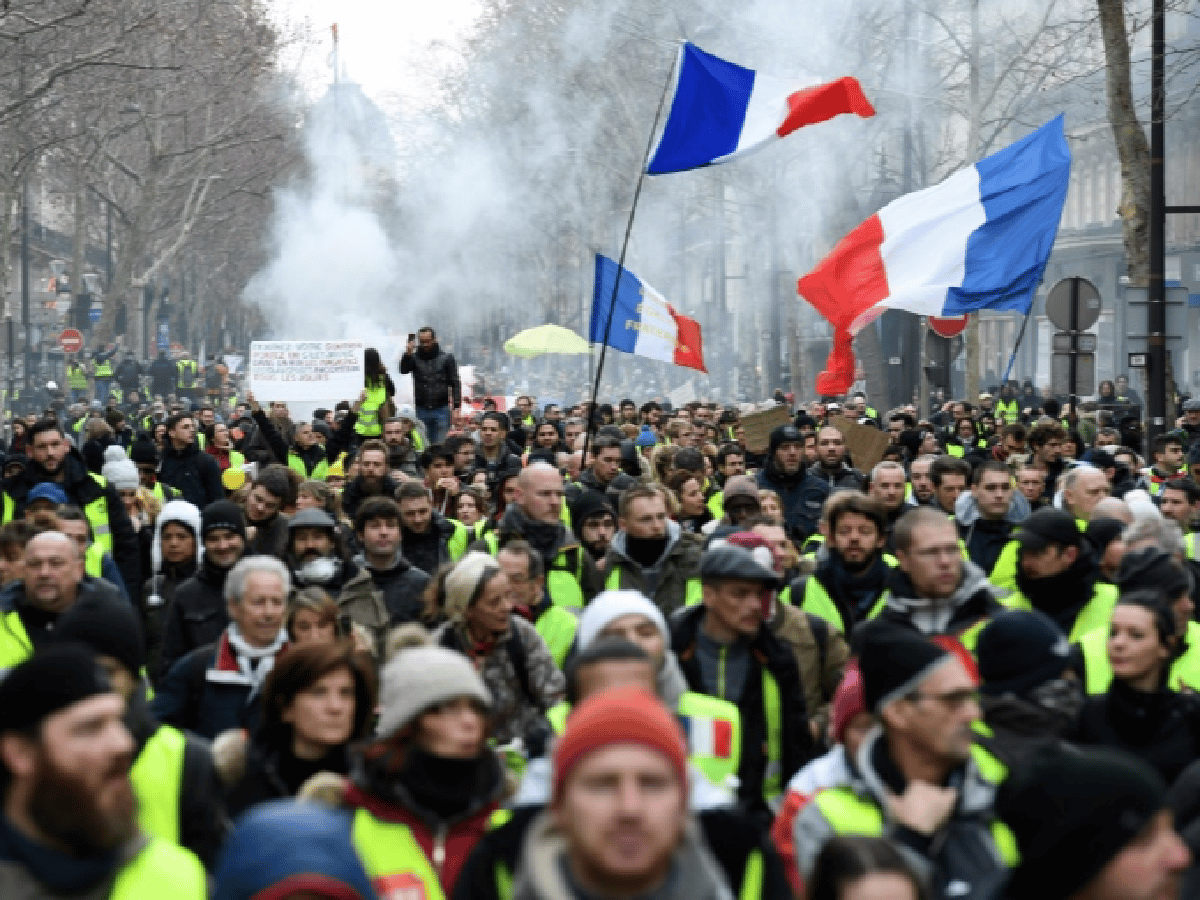 Estallan disturbios en la novena protesta de los “chalecos amarillos” en París