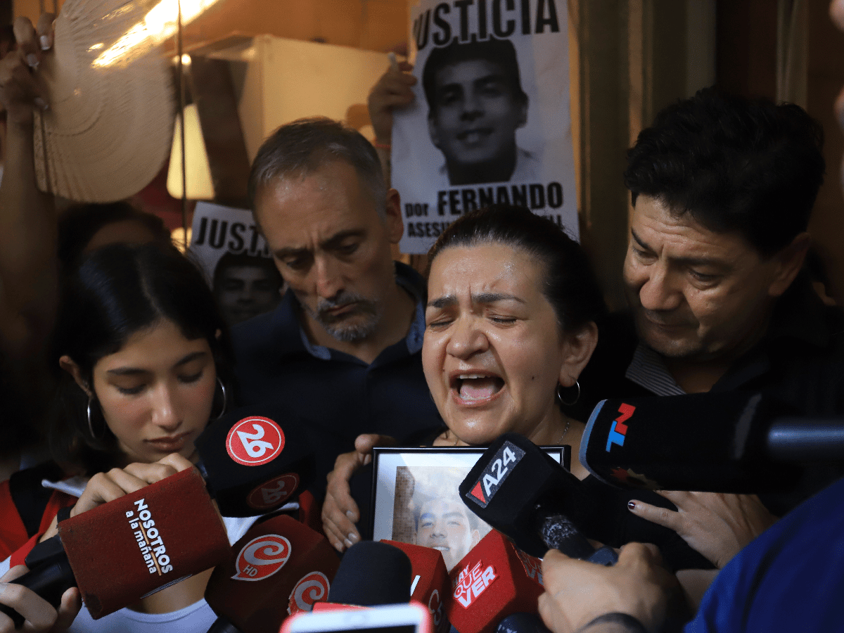 "Fernando me da fuerzas para pedir justicia", dijo la madre del joven asesinado