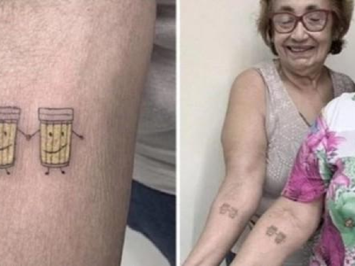 Cumplían 30 años de amistad y estas abuelas se tatuaron para festejarlo