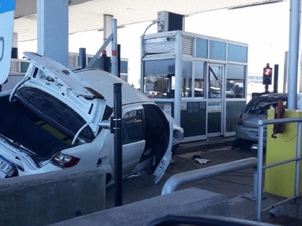 Insólito accidente en una cabina de peaje de Córdoba