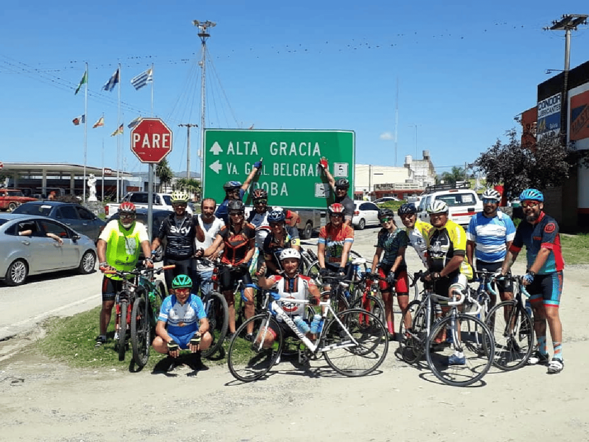 El grupo Virgen de Fátima pedaleó hasta Alta Gracia 