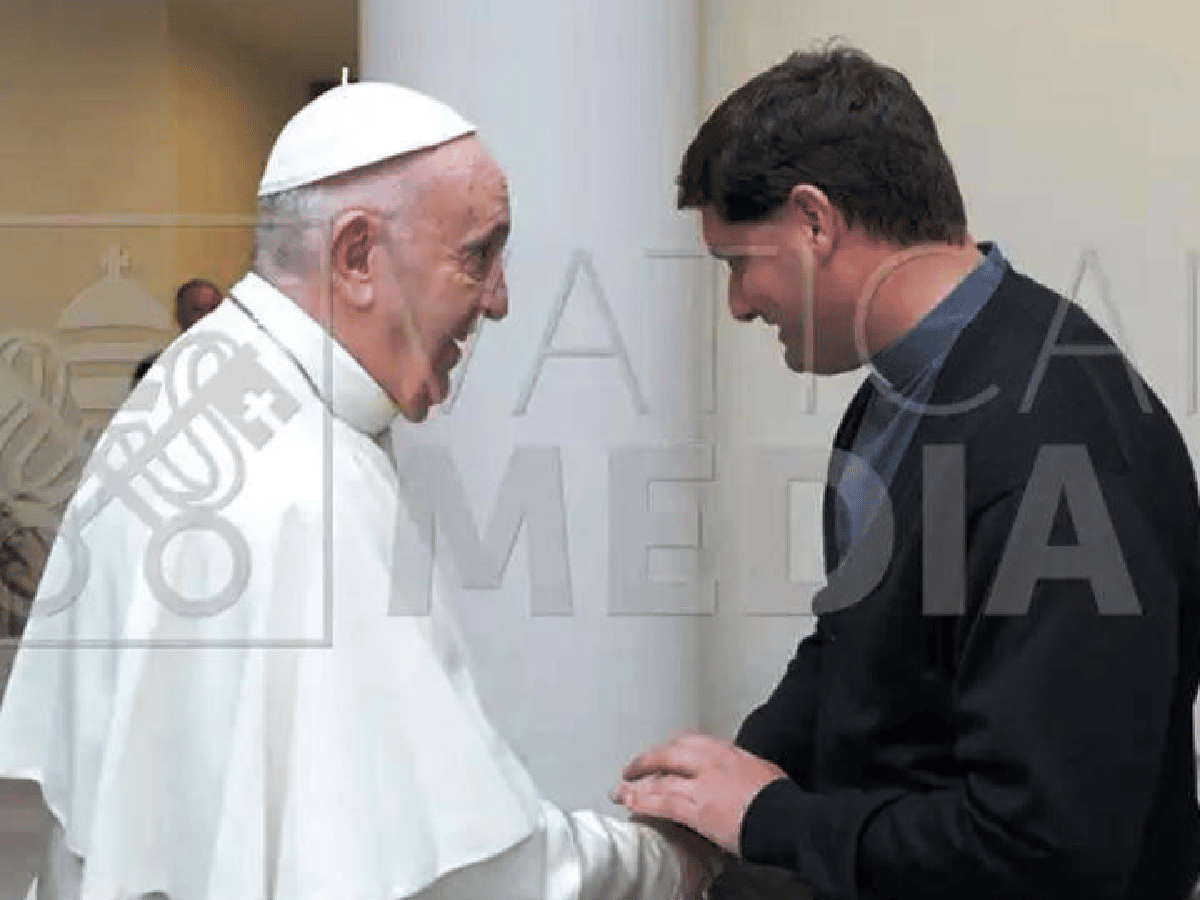 Un cura de Suardi compartió una misa con el Papa Francisco
