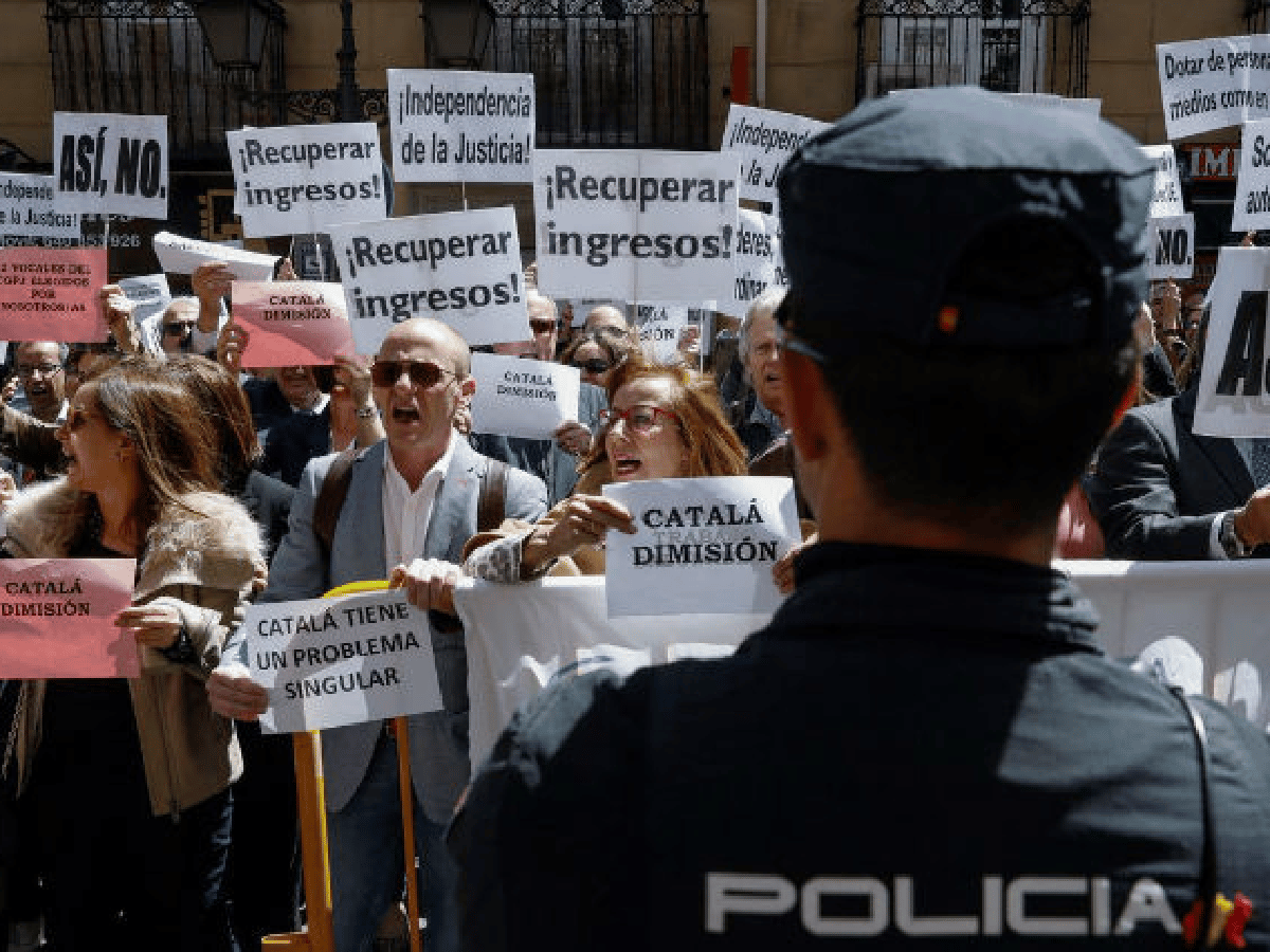 Jueces españoles reclamaron por independencia judicial