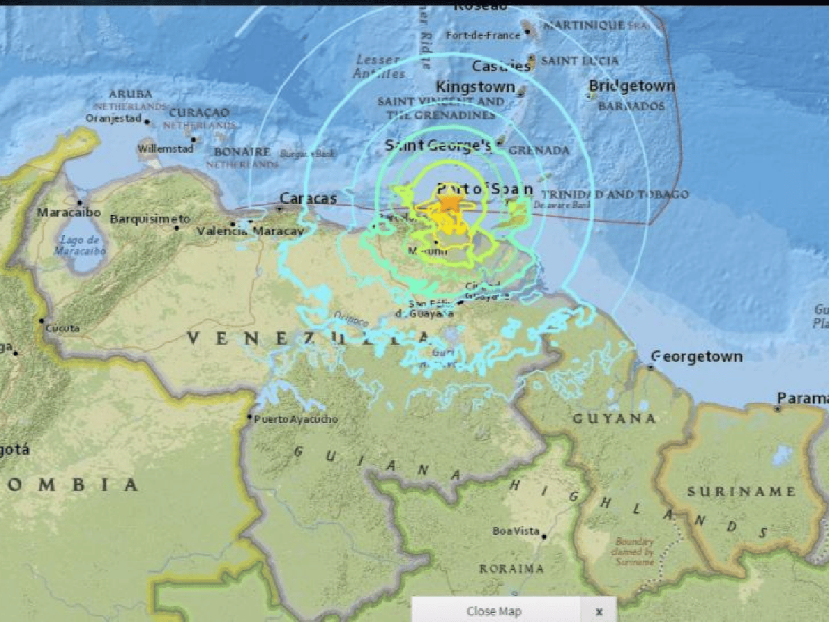 Terremoto de magnitud 7,3 sacude a Venezuela 