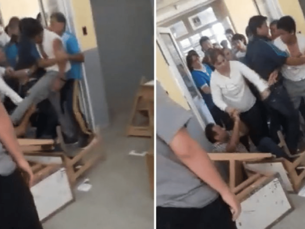 Un alumno desaprobó un trabajo práctico y agarró a patadas a su profesor