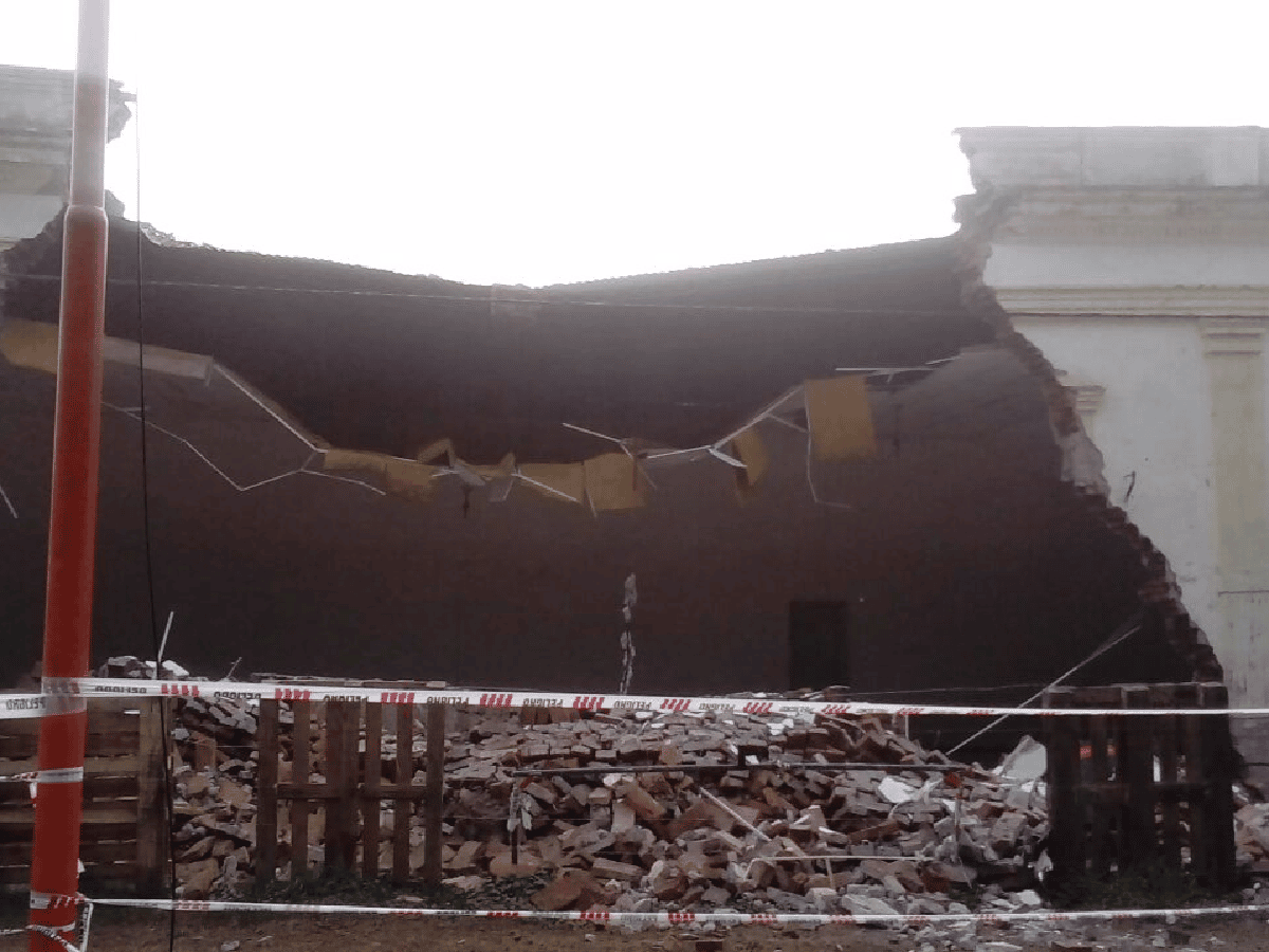 Zenón Pereyra: emblemático edificio del pueblo espera por su demolición definitiva 