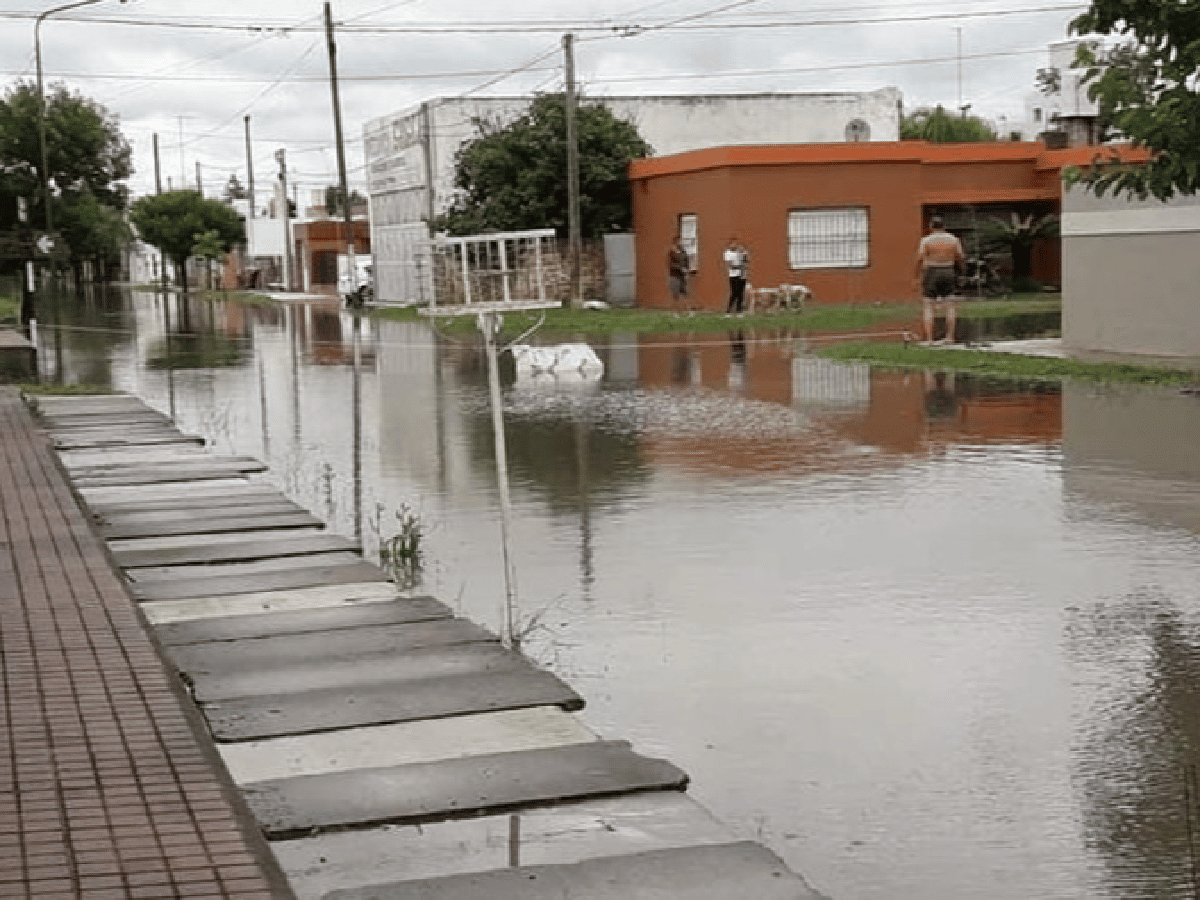 Los más de 200 milímetros de lluvia provocaron anegamientos y 50 evacuados Morteros
