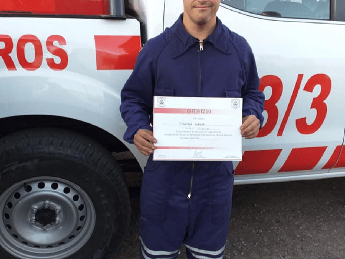 Ezequiel, el primer bombero voluntario de Córdoba con sindrome de down 