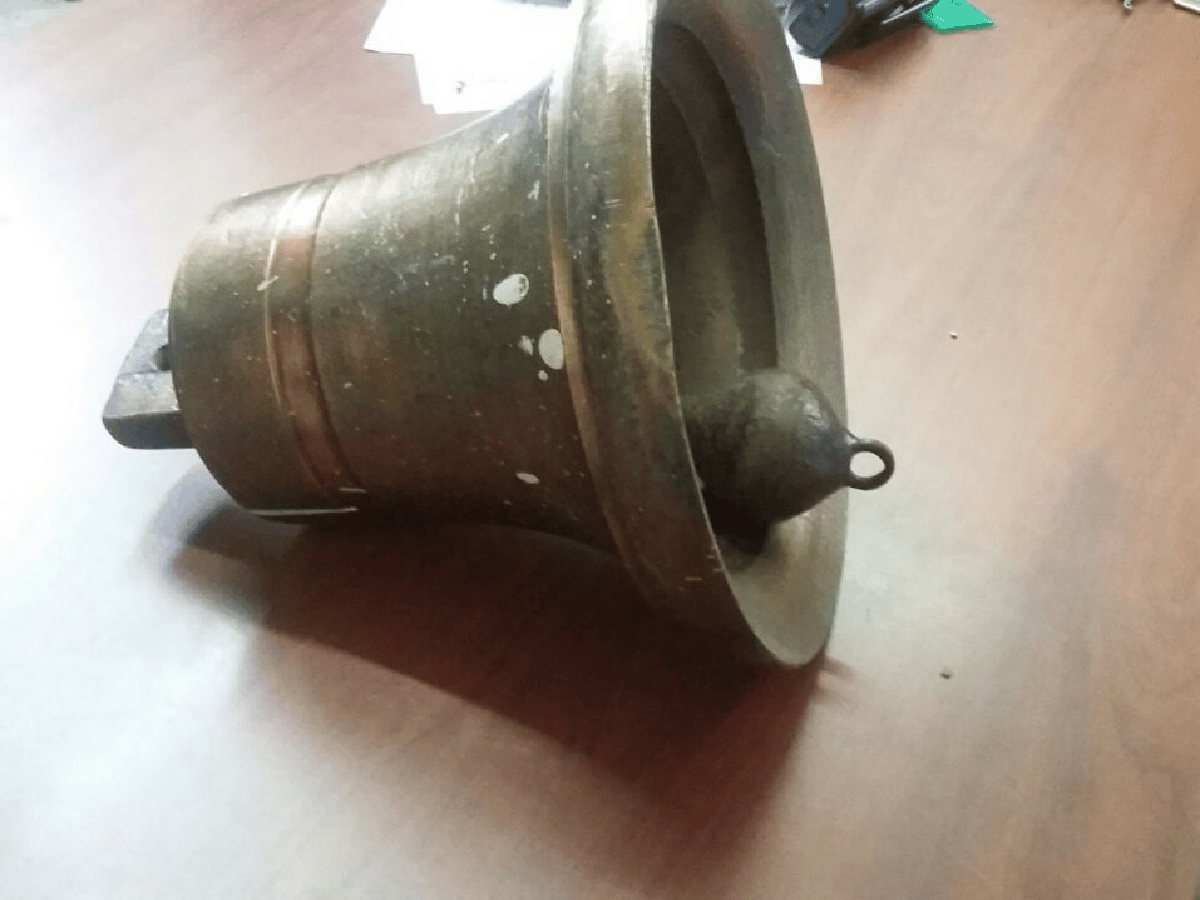 Policía recuperó campana robada en capilla