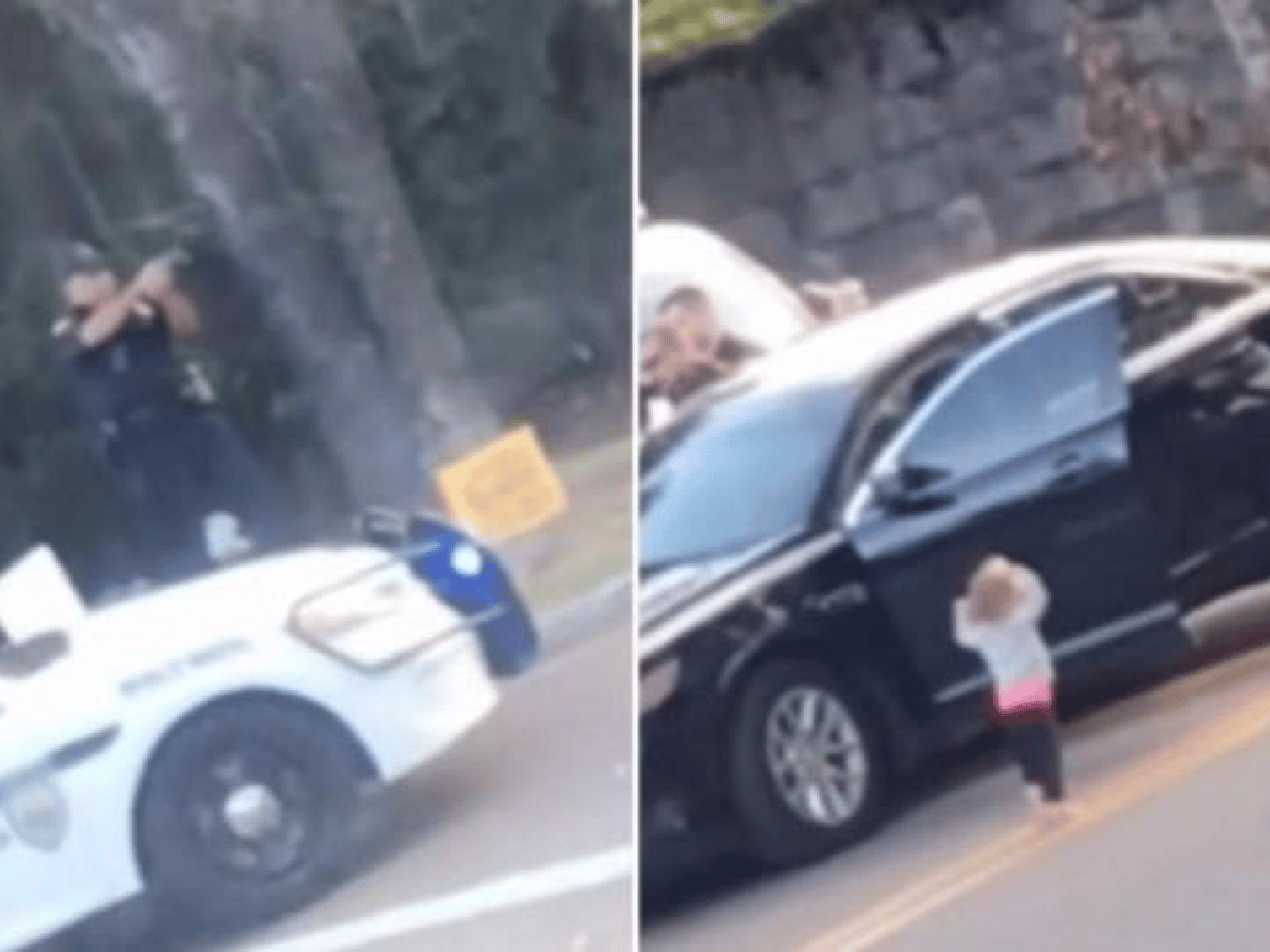 Una nena de dos años se "entregó" a la Policía y su video se hizo viral