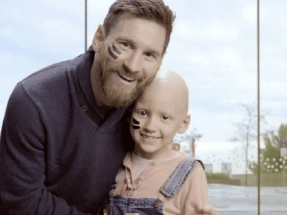 Lionel Messi donó 100 mil euros al Garrahan para la investigación del cáncer infantil