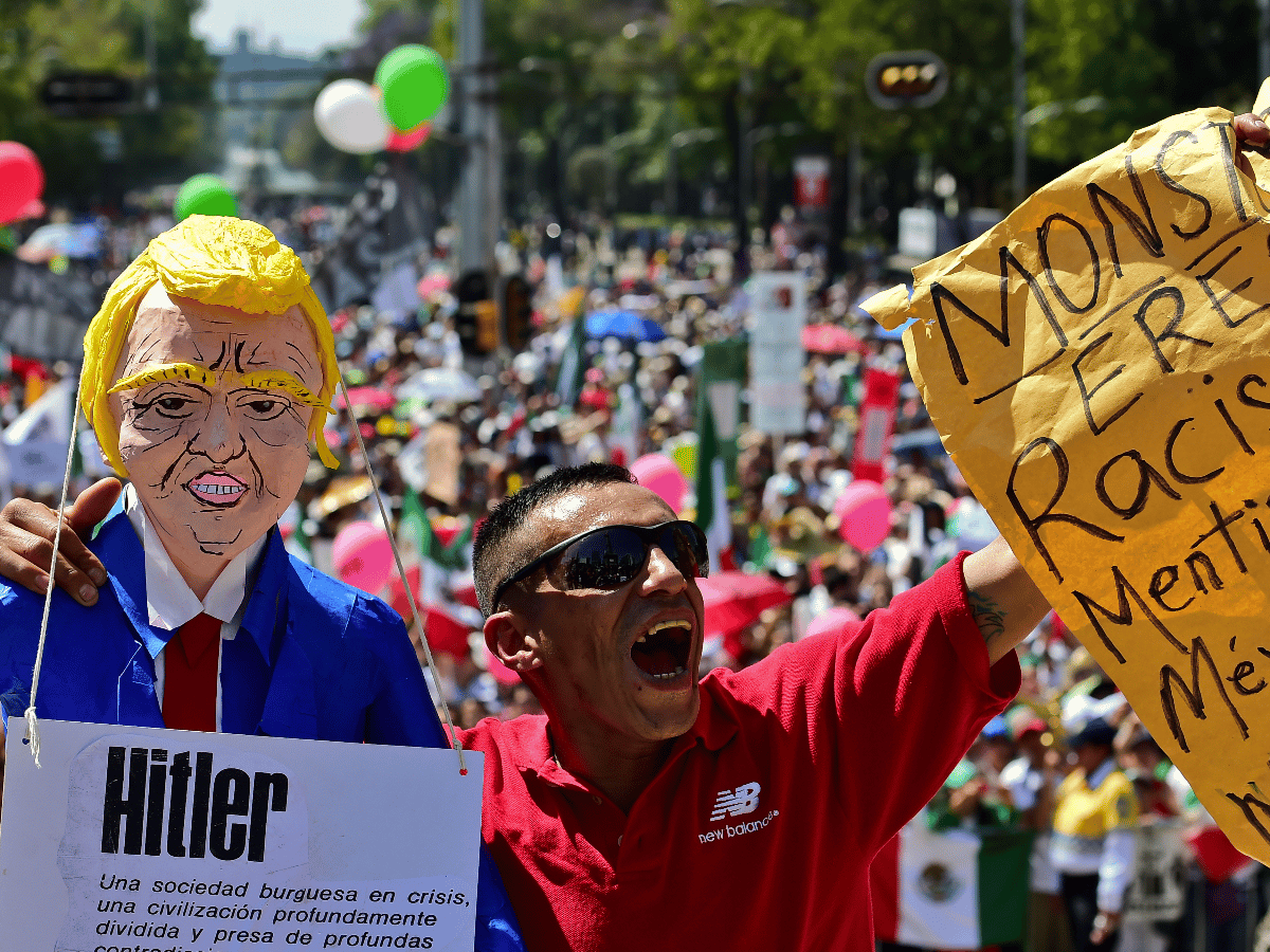 Miles de personas marcharon en México contra las políticas de Trump