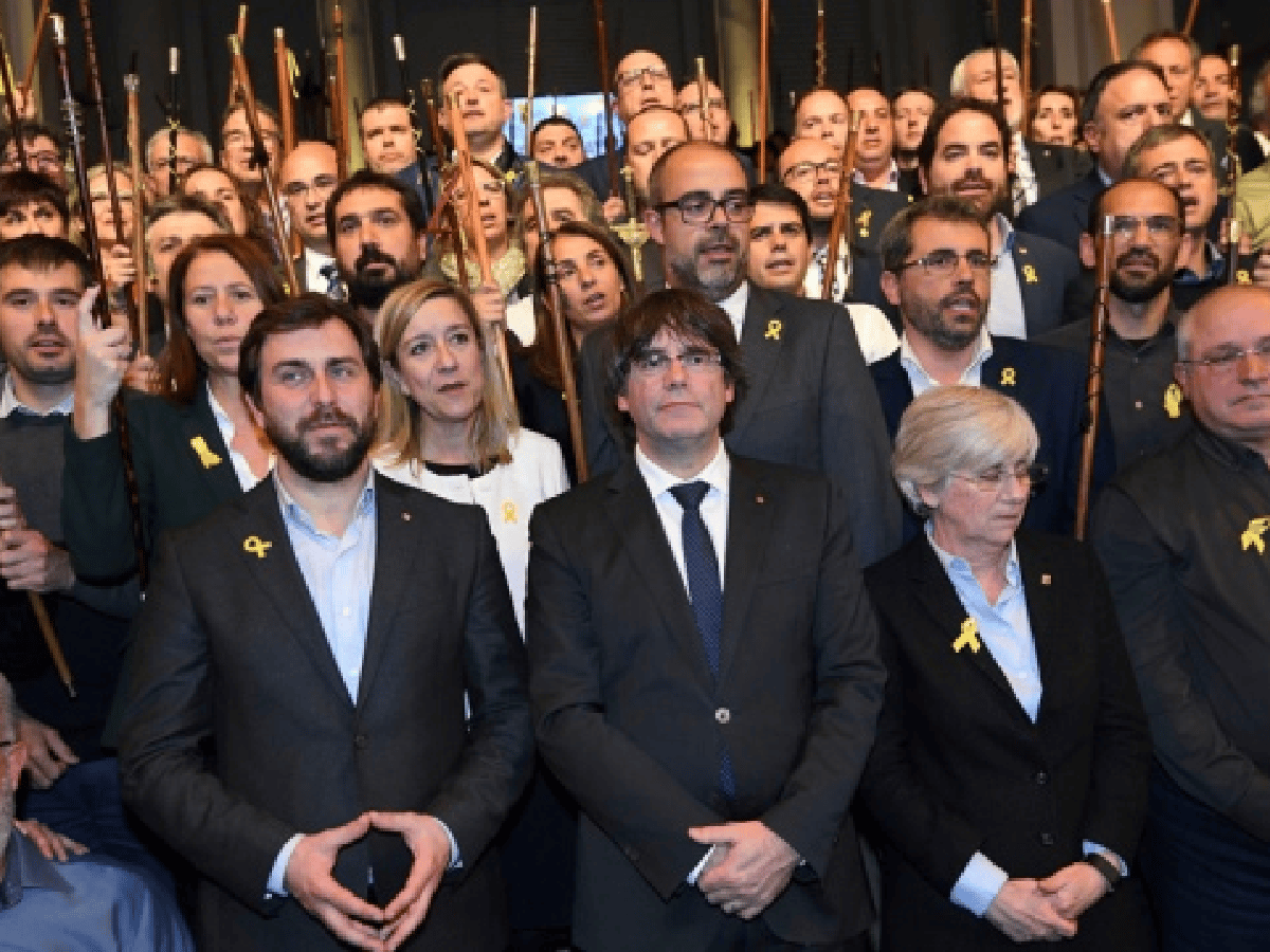 Cataluña se prepara para nueva protesta por los independentistas presos 