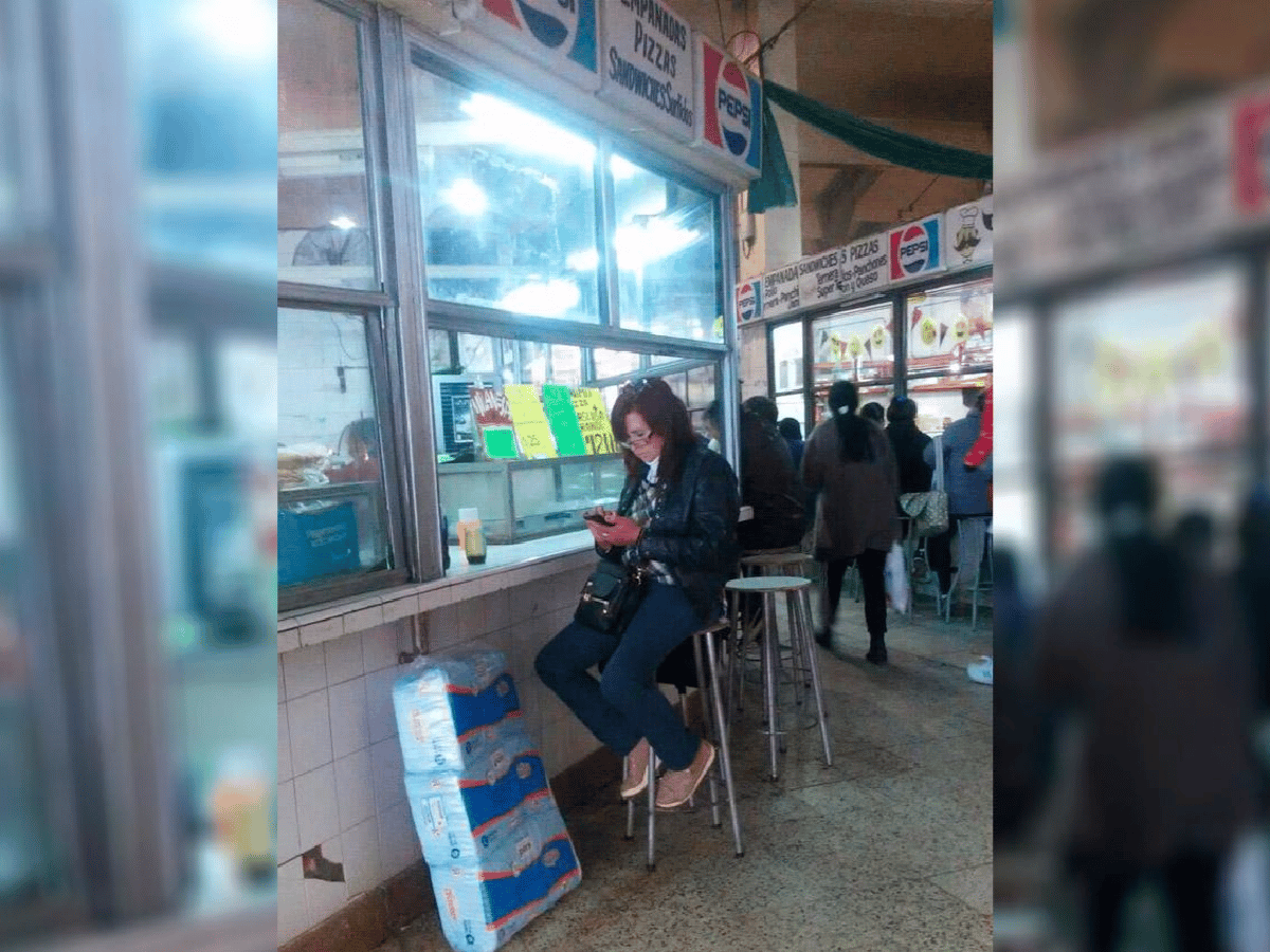 Se viralizó una foto de "Cristina Kirchner" en el Mercado del Norte de Tucumán