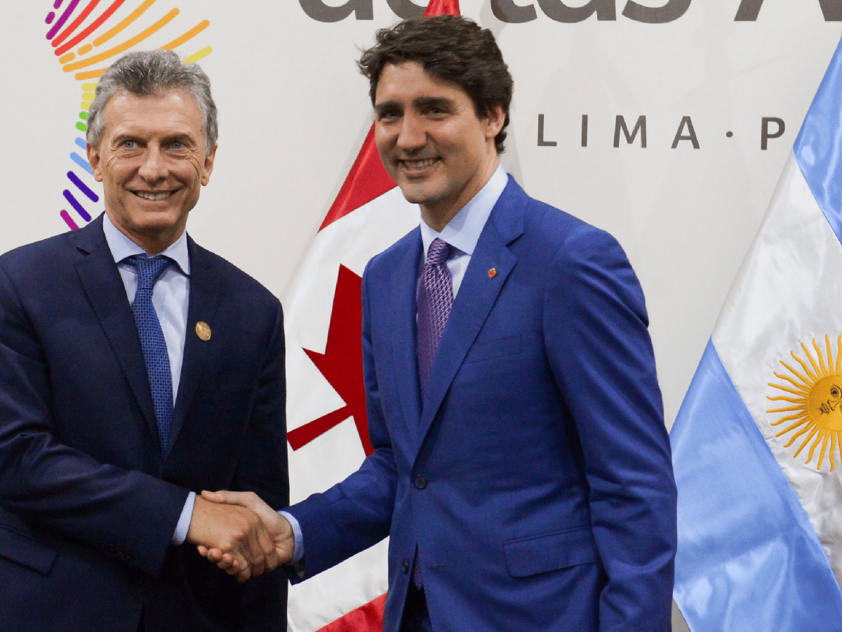 Trudeau invitó a Macri a participar del G7 en junio próximo