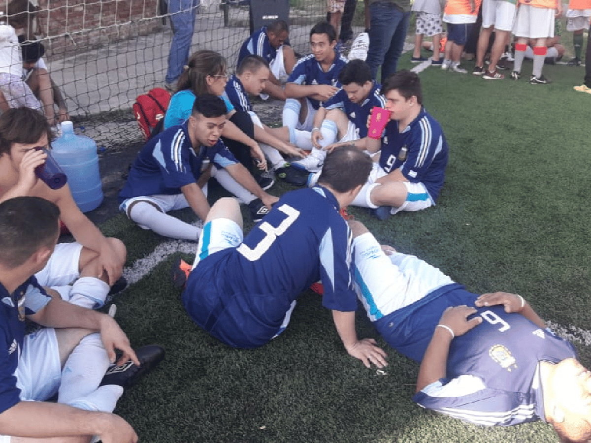 Marcelo Romero, de Fundación Empate San Francisco, entrenó con la Selección Argentina en Córdoba