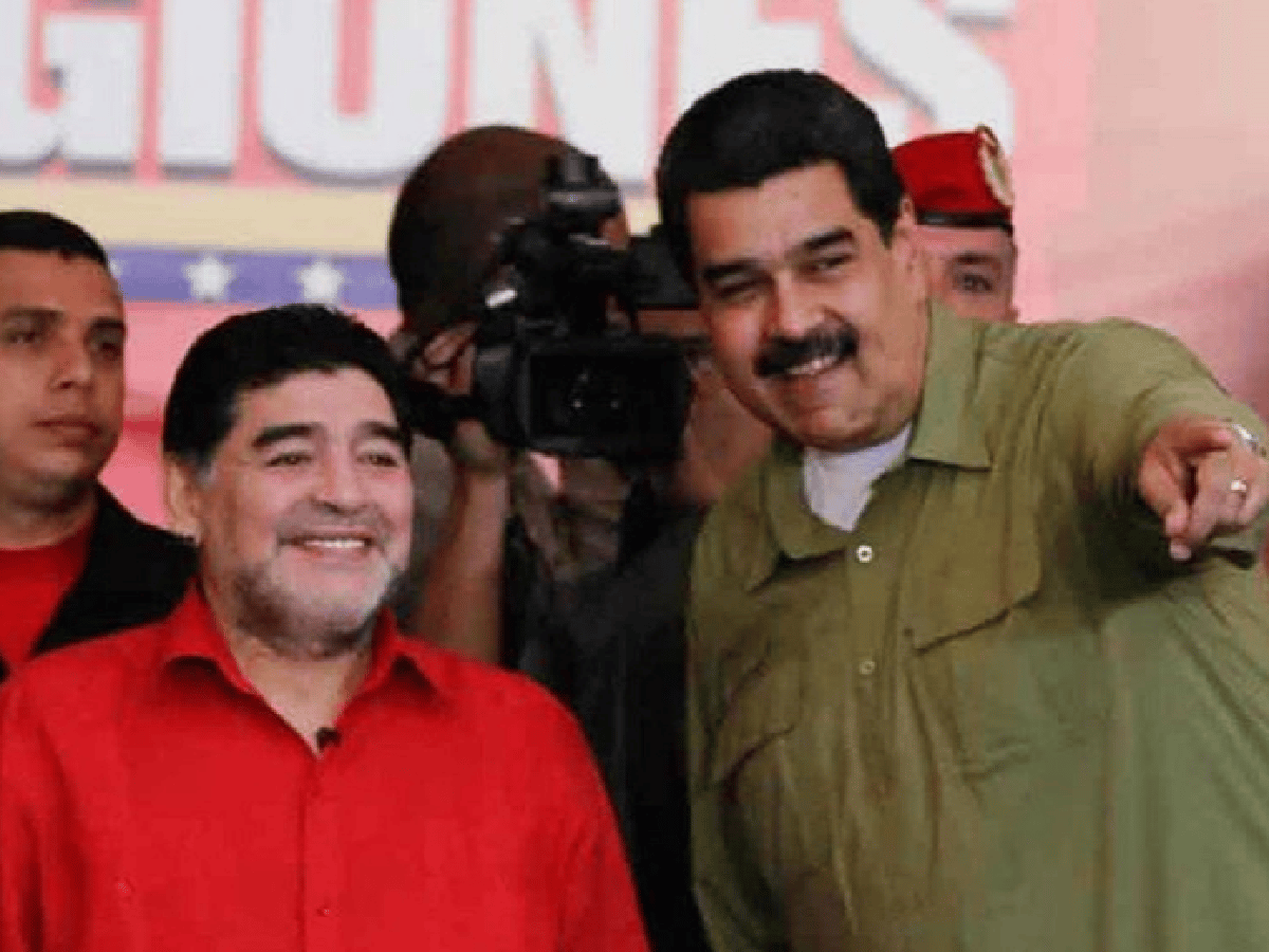 Maradona ratificó su respaldo a Nicolás Maduro contra "el imperialismo"