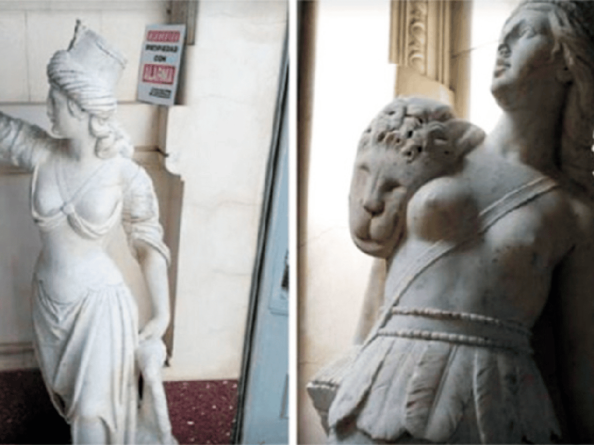 Entre Ríos: encontraron en un museo dos estatuas robadas hace 27 años del Palacio San José