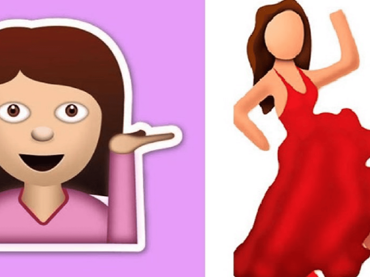 Los verdaderos significados de los emojis: la mujer de suéter rosa y bailarina de flamenco