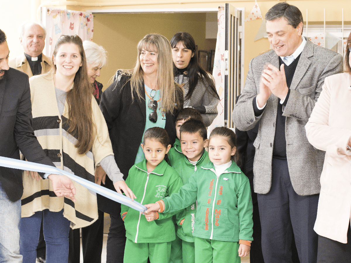 Brinkmann inauguró dos nuevas aulas en el Jardín 25 de Mayo     