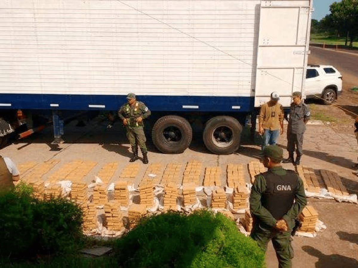 Secuestran un cargamento  de 740 kilos de marihuana  que iba de Itatí a Córdoba  