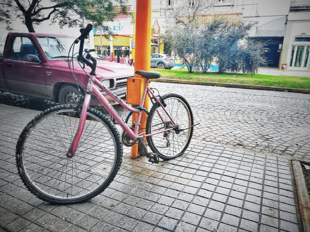 La bici "olvidada" en el centro de la ciudad