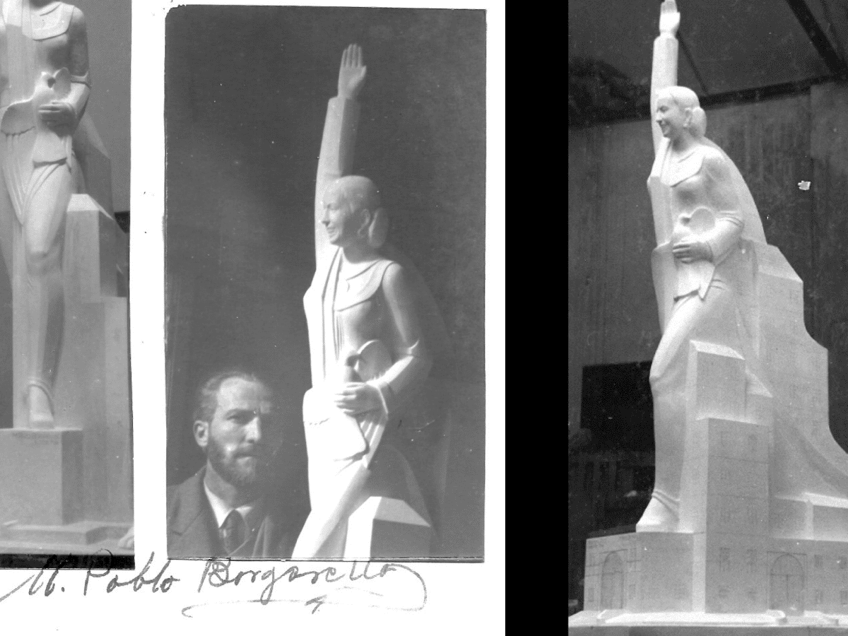  Borgarello, diseñador del más grande monumento a Eva Perón
