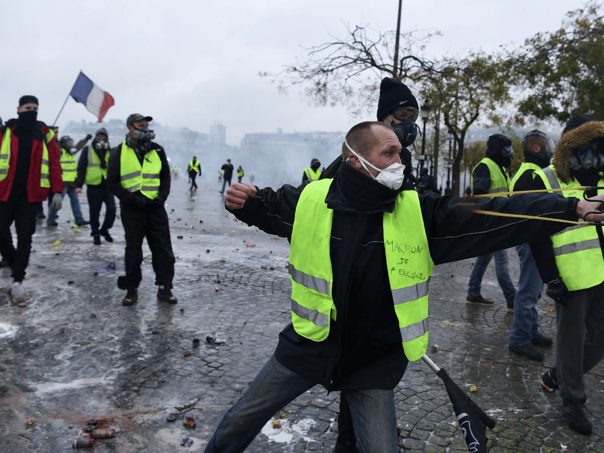 La Policía francesa reprimió en una nueva protesta de "Chalecos amarillos"