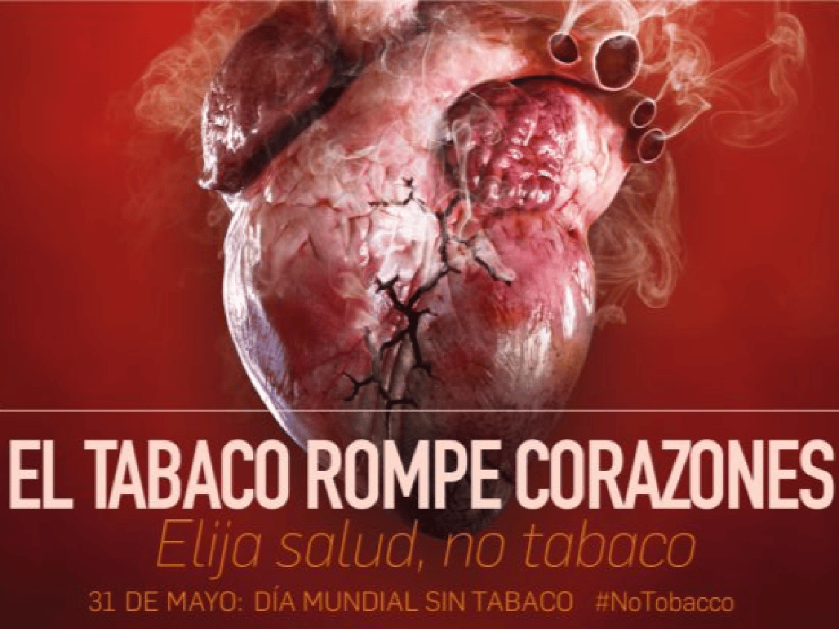 El tabaco rompe corazones: Por más ambientes libres de humo 