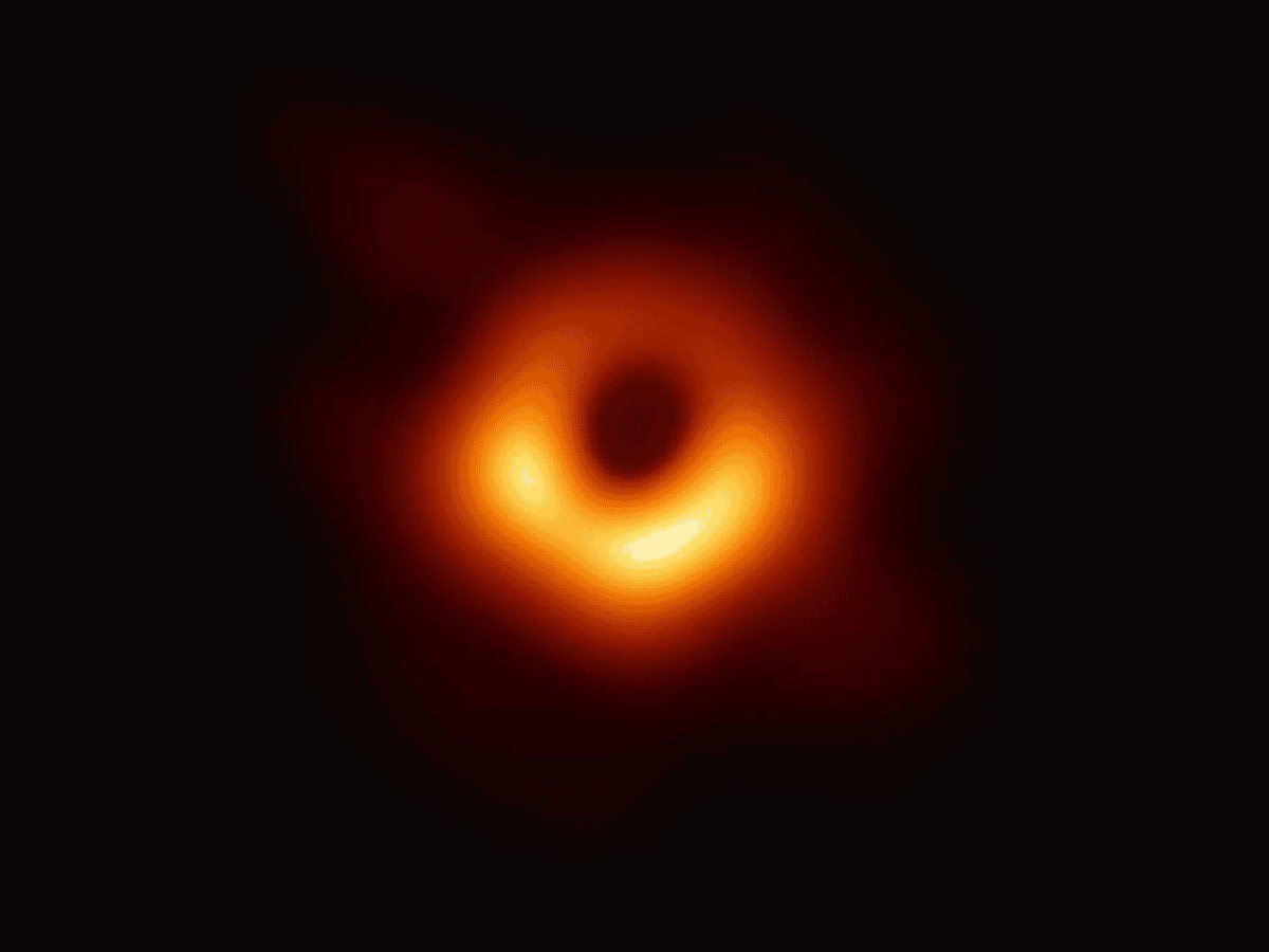 Así es la primera fotografía de un agujero negro