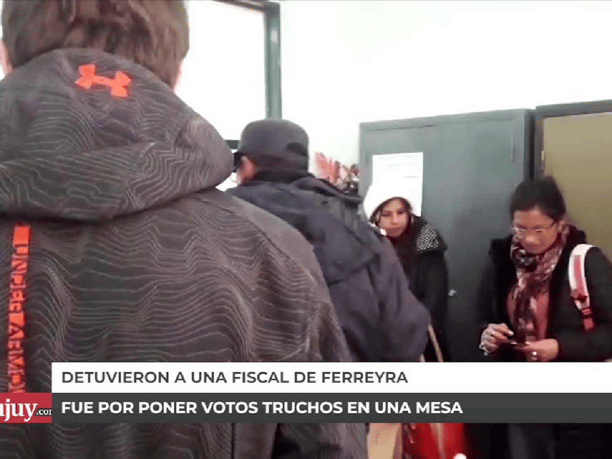Detuvieron  a una fiscal de Julio Ferreyra por poner votos truchos de Alberto y Cristina